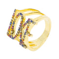 LOVE Rainbow Ring
