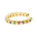 Halo Ear Cuff in Rainbow