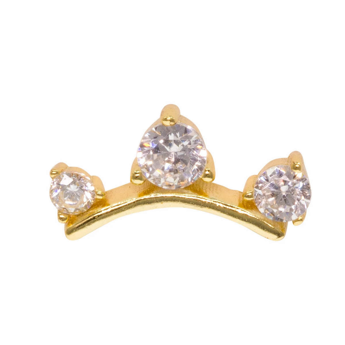 Tiny Tiara Single Stud