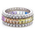 Thick Rainbow Halo Ring
