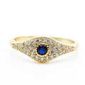 Sapphire Evil Eye Ring
