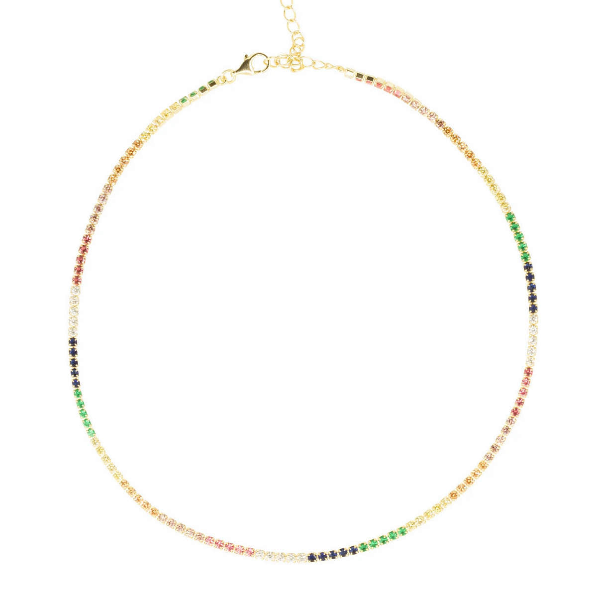 Rainbow Tennis Choker