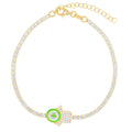 Green Hamsa Bracelet