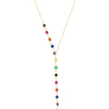 Kaleidoscope Y Necklace in Rainbow
