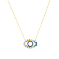 Kaleidoscope Evil Eye Necklace