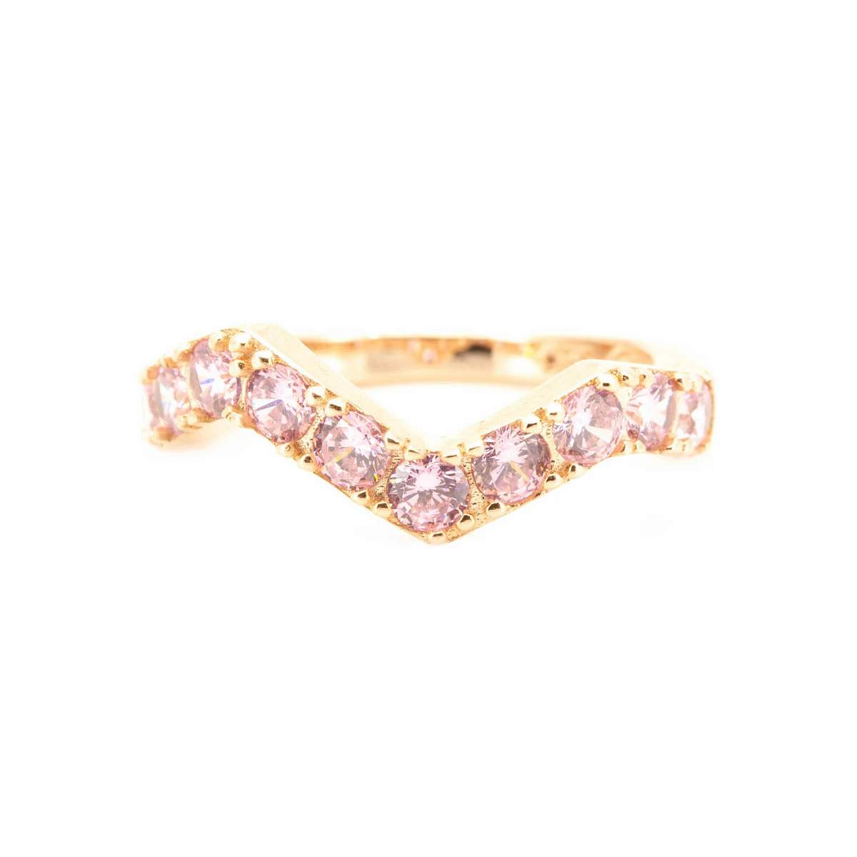 Pink Zig Zag Ring