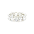 Clear Oval Cut Ring