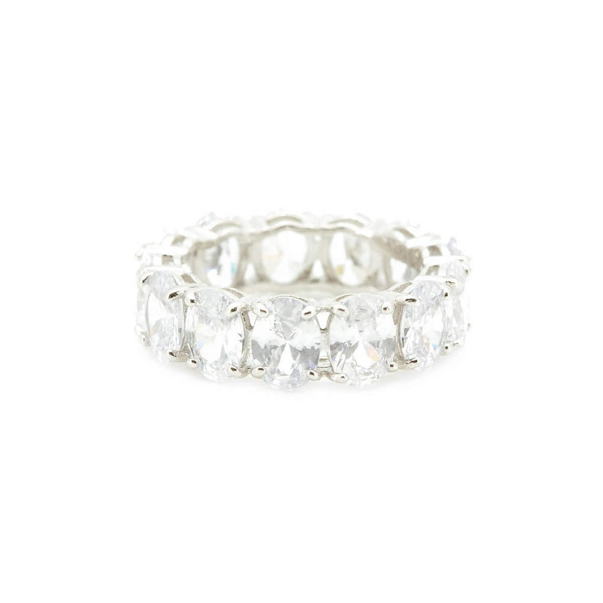 Clear Oval Cut Ring