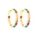Round Rainbow Hoops