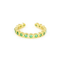 Halo Ear Cuff in Emerald