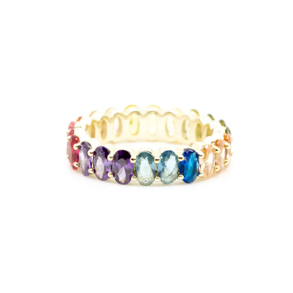 Rainbow Ellipse Ring
