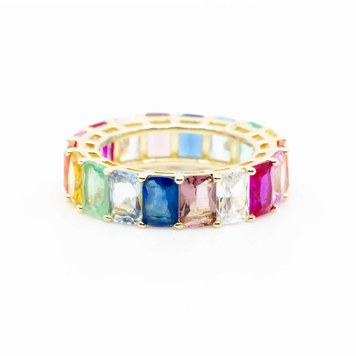 Emerald Rainbow Ring