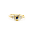 Sapphire Evil Eye Ring