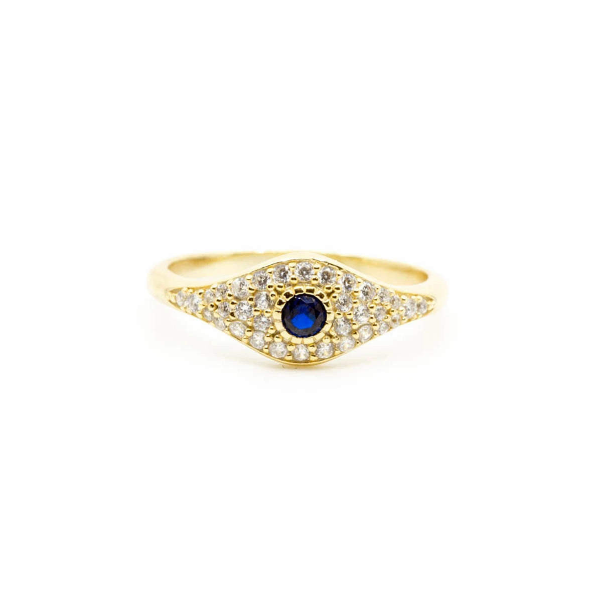 Sapphire Evil Eye Ring