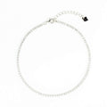 Clear Crystal Tennis Anklet