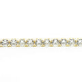 Large Crystal Tennis Bracelet