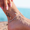 Clear Crystal Tennis Anklet