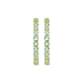 Aquamarine Crystal Infinity Hoops