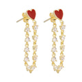 Dangling Heart Earring