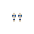 Blue Snake Hoops