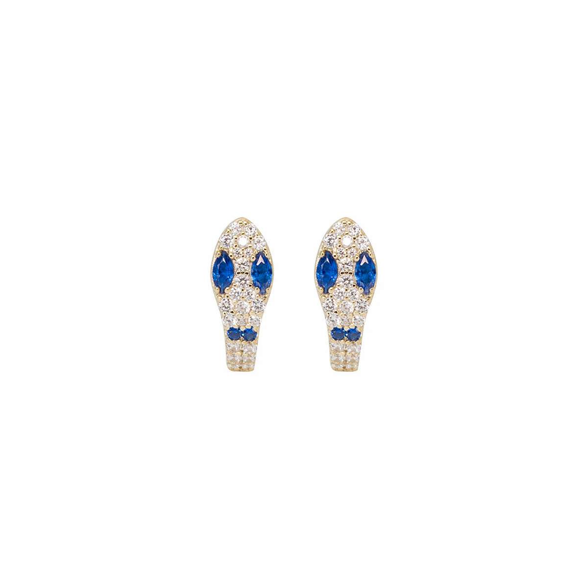 Blue Snake Hoops