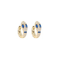 Blue Snake Hoops