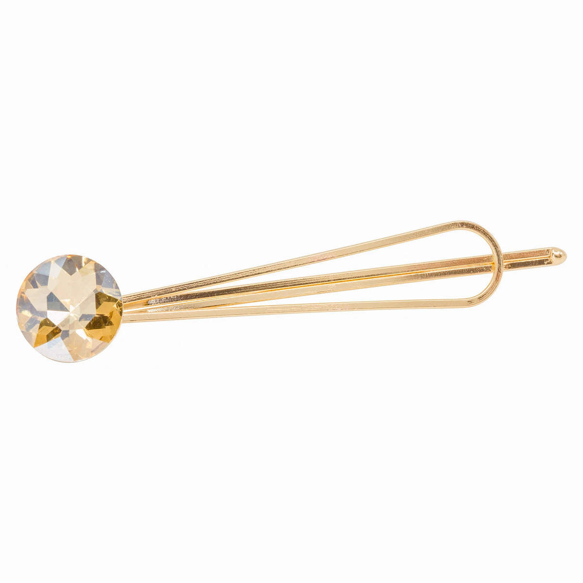 Yellow Crystal Hairpin