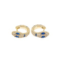 Blue Snake Hoops