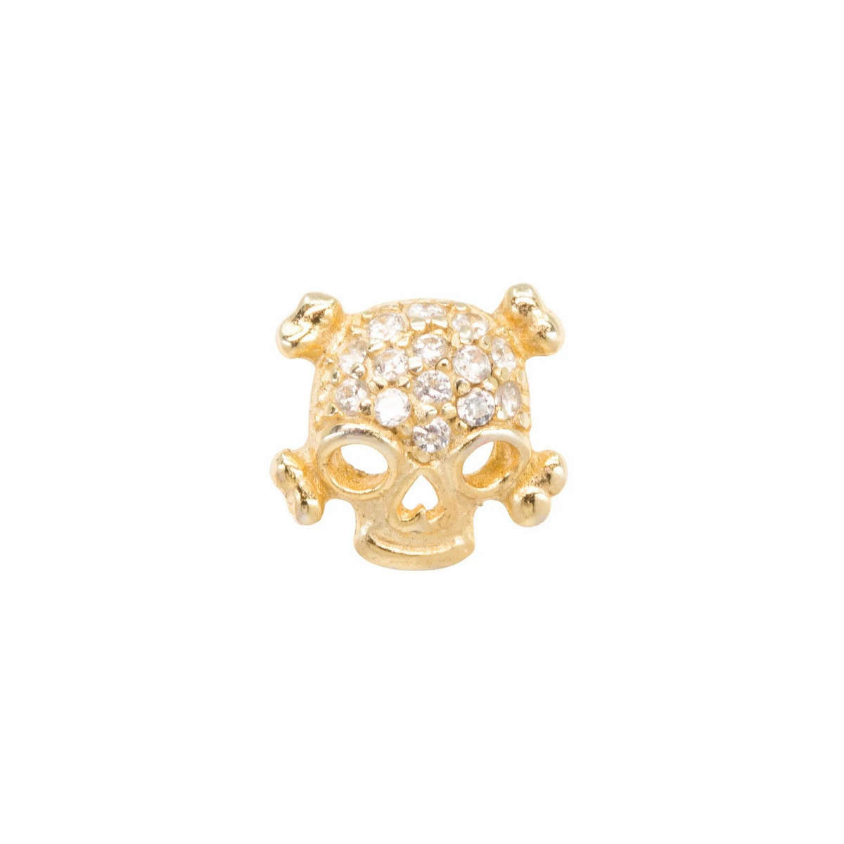 Sparkle Skull Mini Stud