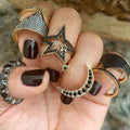Midnight Moon Ring in Onyx