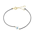 Clover Evil Eye Cord Bracelet