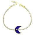 Deep Ocean Crescent Bracelet