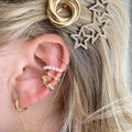 Mini Pearl Halo Ear Cuff
