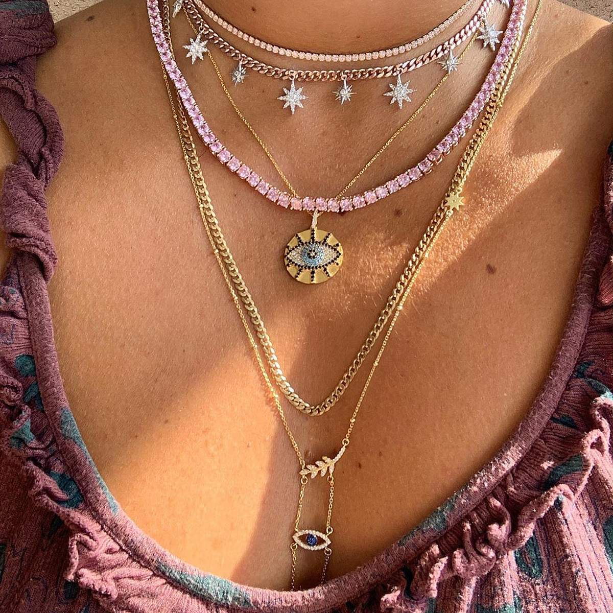 Full Evil Eye Necklace