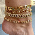 Star-Studded Maximalist Crystal Anklet