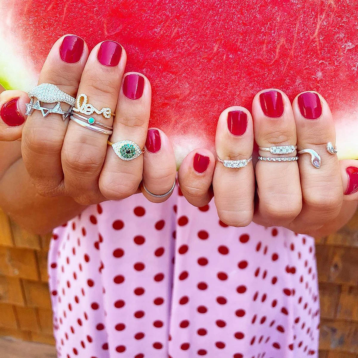 Seeing Green Evil Eye Ring