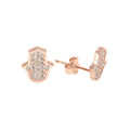 Gold Mini Hamsa Paired Studs