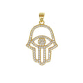 Guiding Crystals Hamsa & Nazar Charm