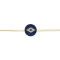 Indigo Double Chain Evil Eye Bracelet