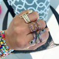 Safety Pin Stack Ring