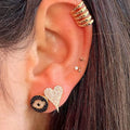 Happy Heart Paired Studs