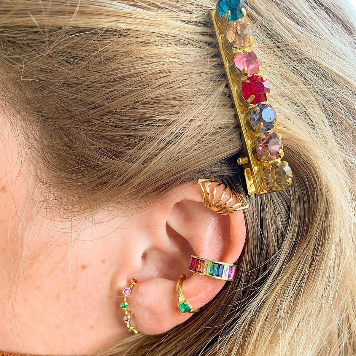 Hexagon Ear Cuff