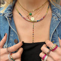 Rainbow Tennis Necklace