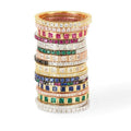 Square Band in Emerald